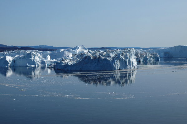 isbjerge ilulissat sydkyst gronland om sommeren
