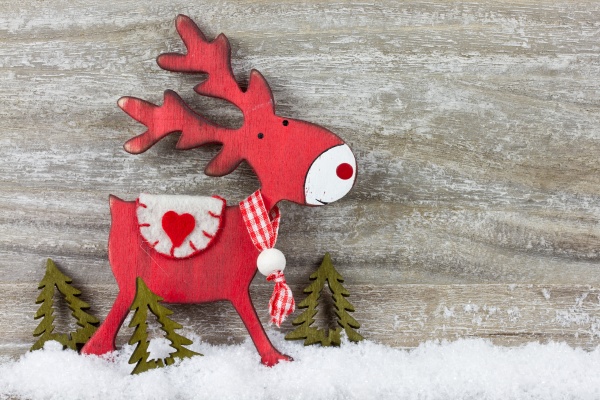 decoracion de navidad con renos