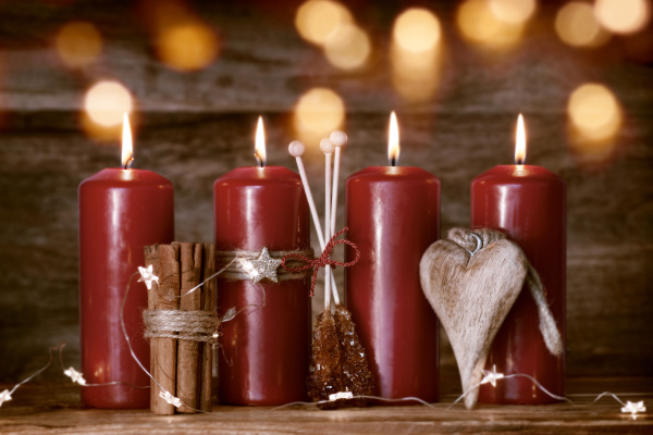 bodegones navidenyos con velas