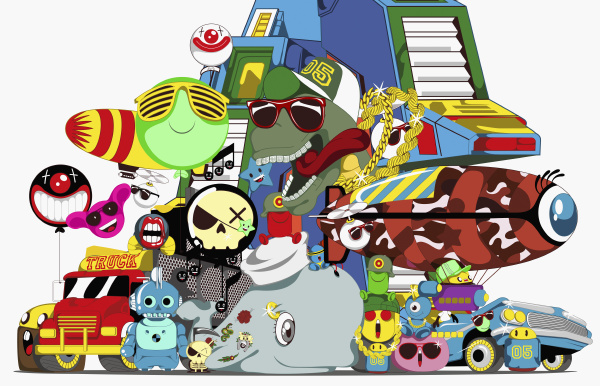 collage of cartoon characters