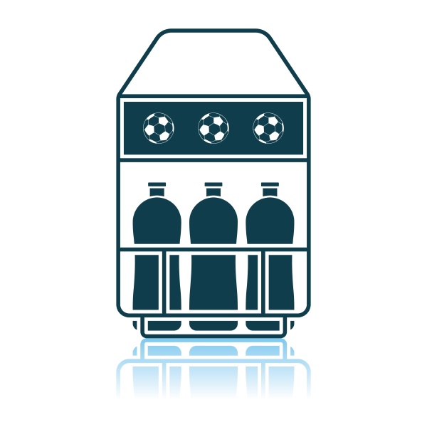 campo de futbol botella contenedor icono