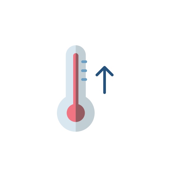 termometro aumento de la temperatura
