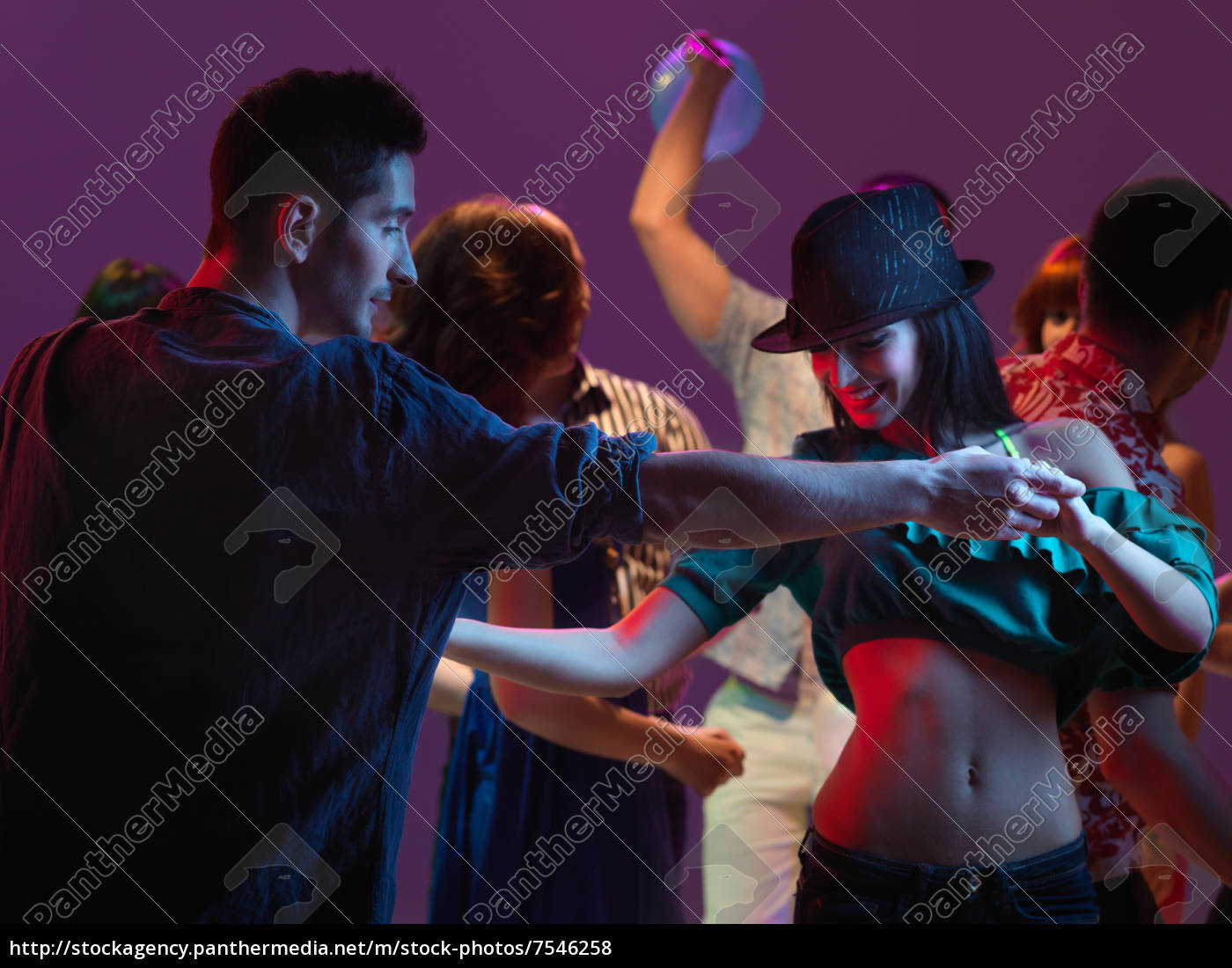 sexy couple dancing flirting in night club - Stock image #7546258 |  PantherMedia Stock Agency