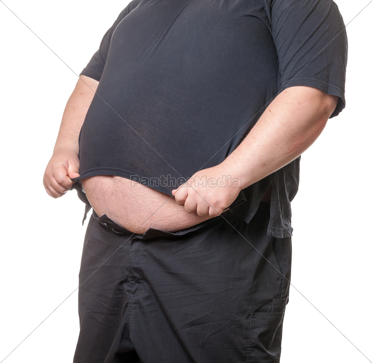 Fat man with a big belly - Royalty free image #9450702 | PantherMedia Stock  Agency