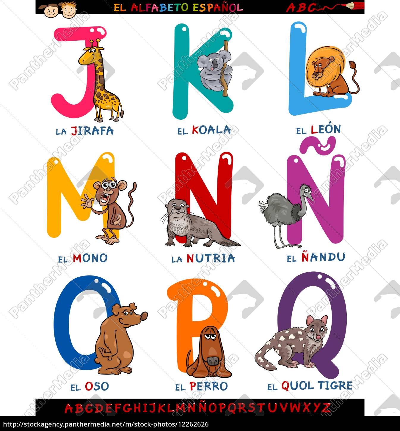 caricatura salmólo español con animales - Stockphoto #12262626 | Agencia de  stock PantherMedia