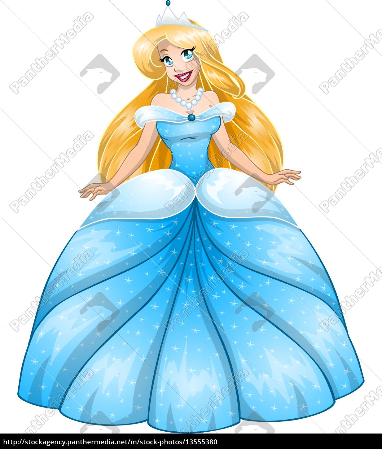 Princesa loira em vestido azul - Stockphoto #13555380 | Banco de Imagens  Panthermedia