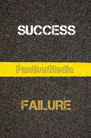 Antonym concept of FAILURE versus SUCCESS - Royalty free photo ...