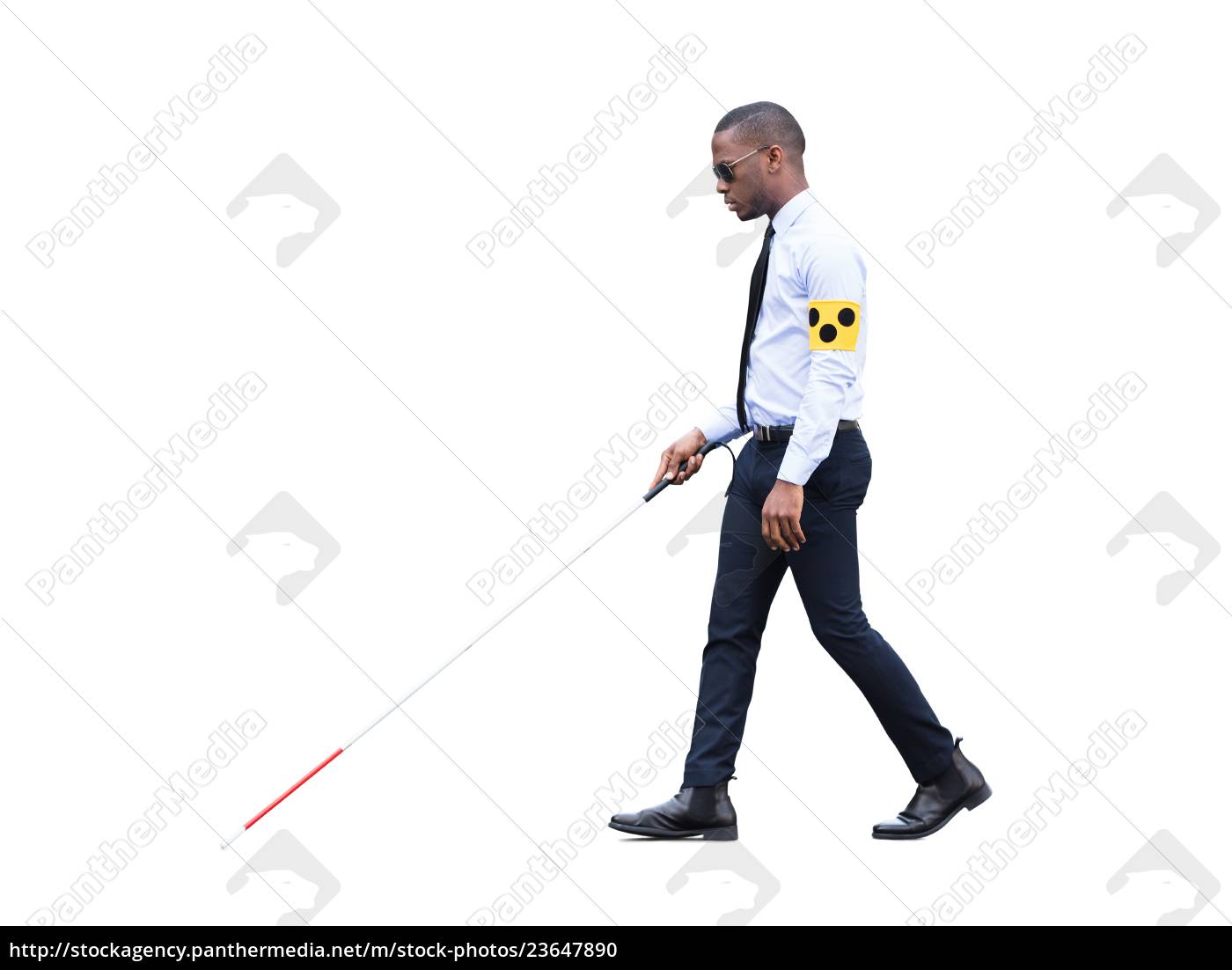 Homem cego africano andando com pau - Stockphoto #23647890 | Banco de  Imagens Panthermedia