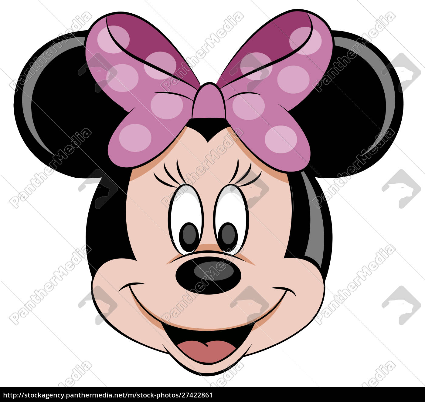 minnie mouse testa viola nastro cartone animato - immagine rights-managed  #27422861 | Comprate Immagini RF da Panthermedia