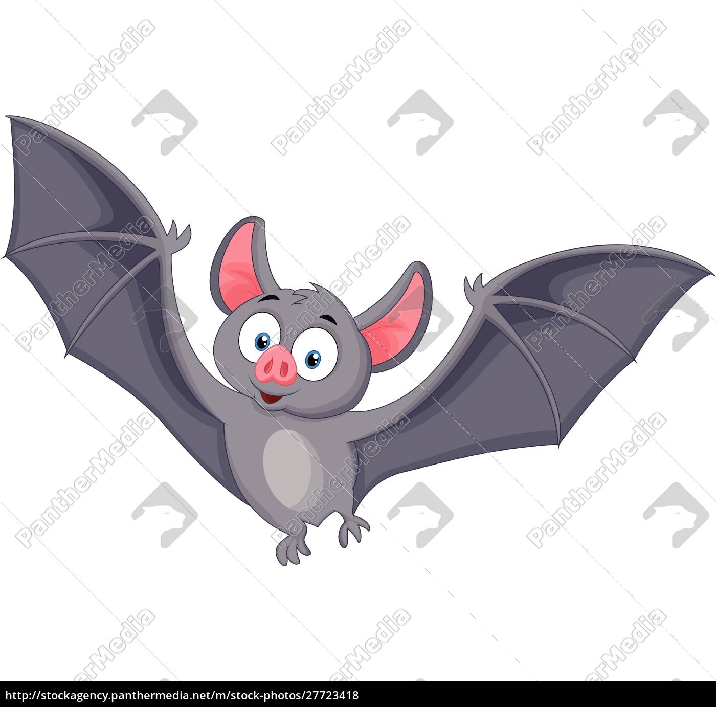 Murciélago de dibujos animados volando - Stockphoto #27723418 | Agencia de  stock PantherMedia