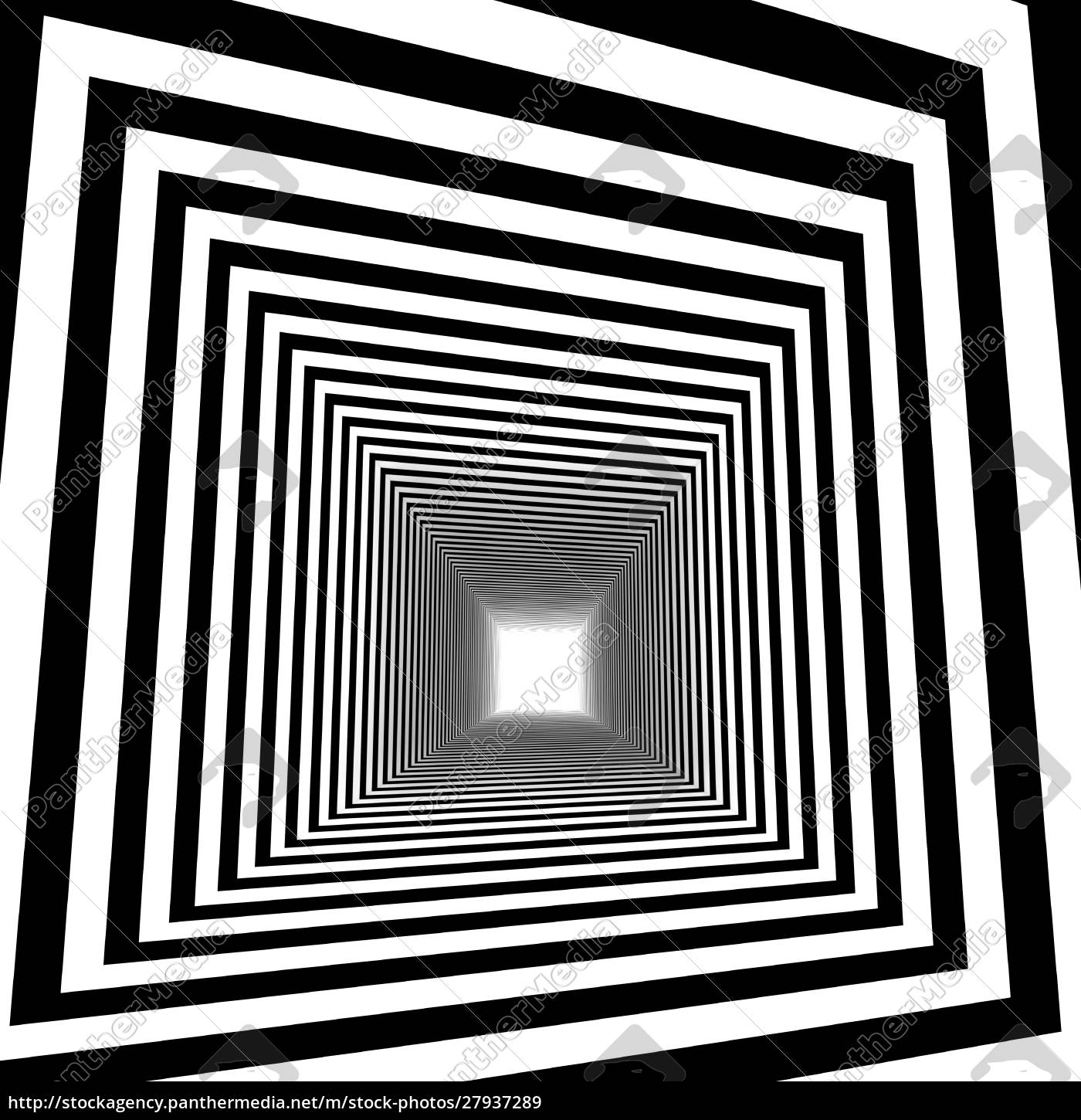 optische Täuschung. 3d abstrakter Tunnel - Lizenzfreies Bild 27937289 |  Bildagentur PantherMedia