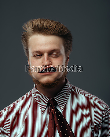 Strong wind blowing in male face funny emotion - Stock image #28078574 ...