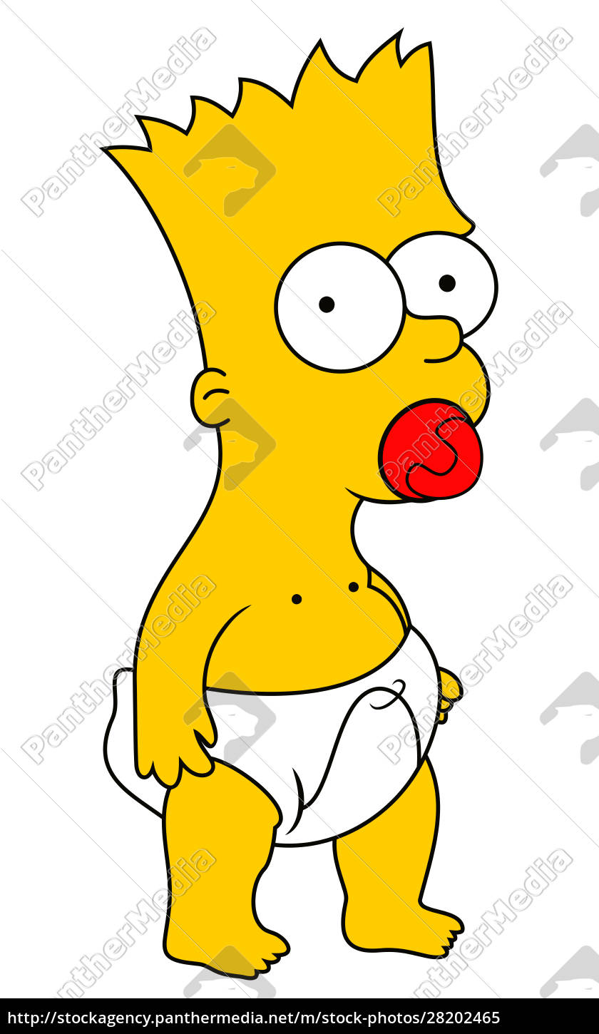 Bart The Simpsons bebê ilustração editorial de - rights-managed imagem  #28202465 | Banco de Imagens Panthermedia